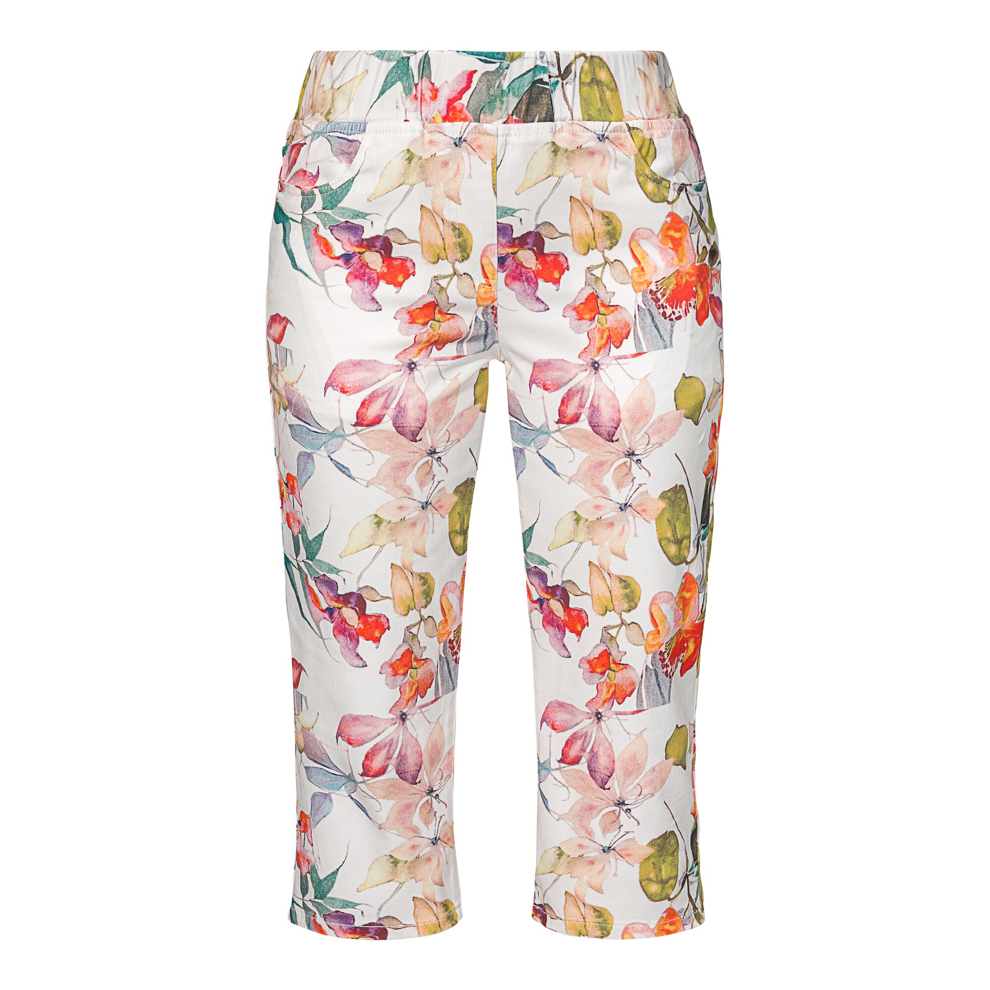 Image of Stretch-Caprihose „Sommerblüte“, Größe: S