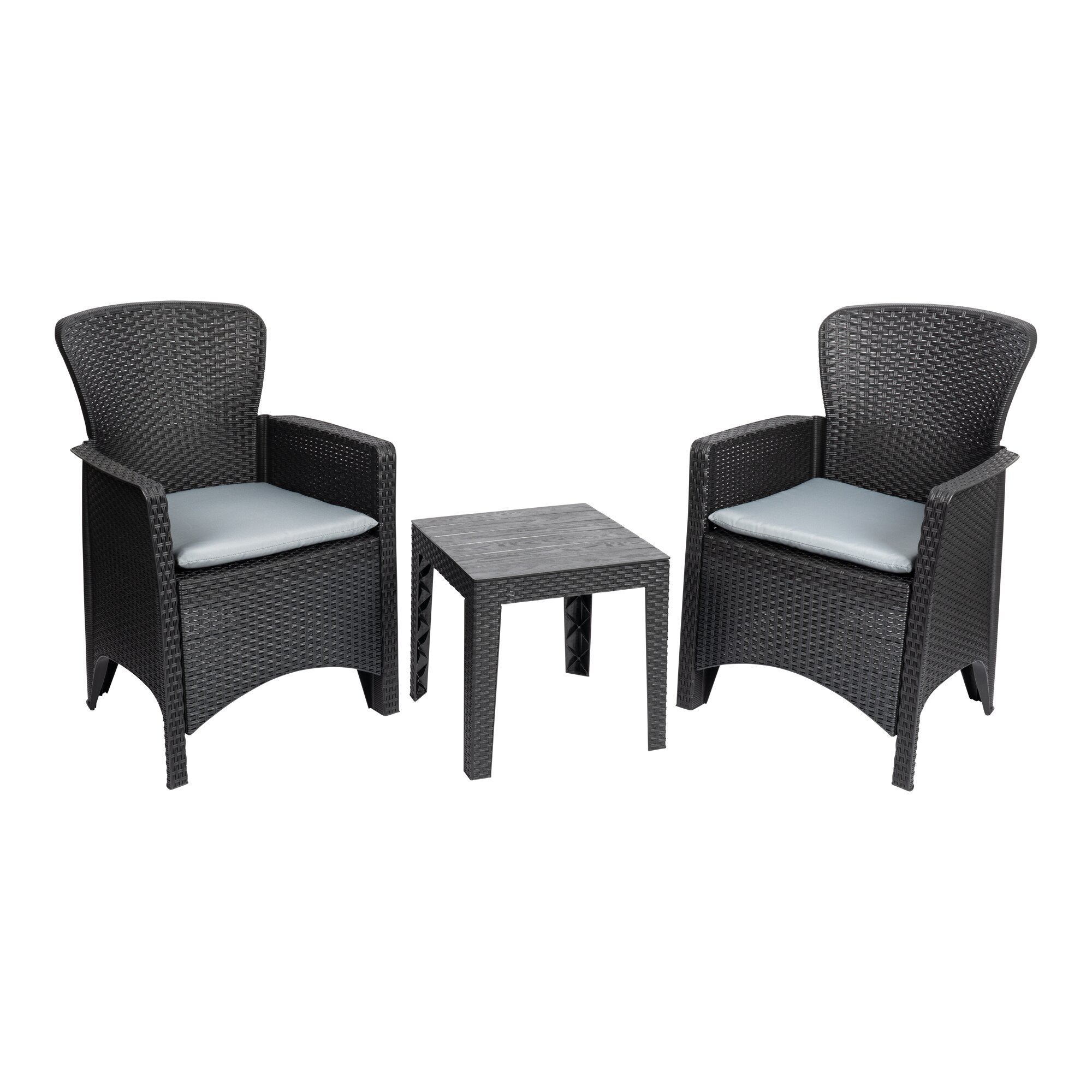 Rattan-Sitzgruppe „Design“, 3-teilig