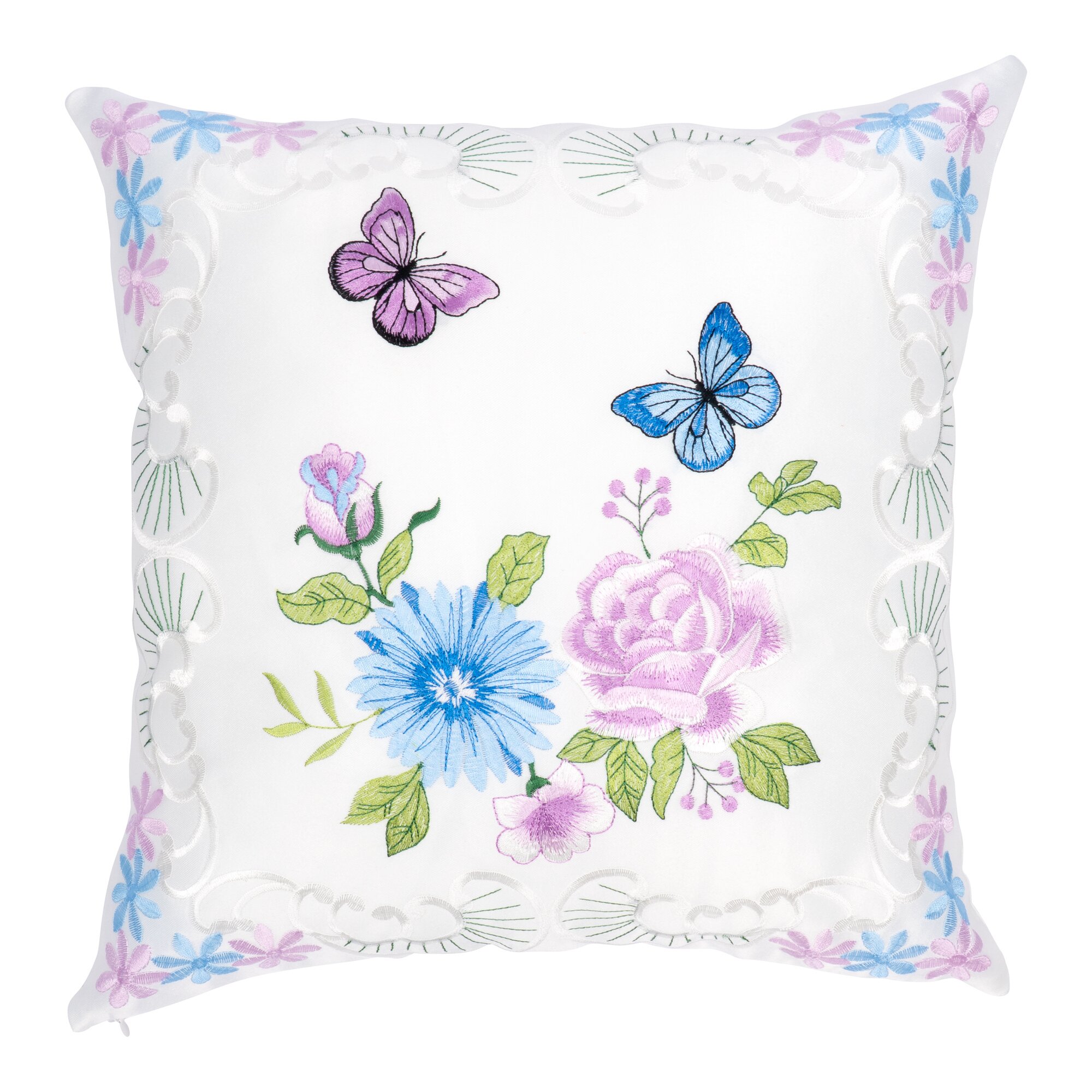 Kissenhülle "Schmetterlingsblüte", 40x40 cm
