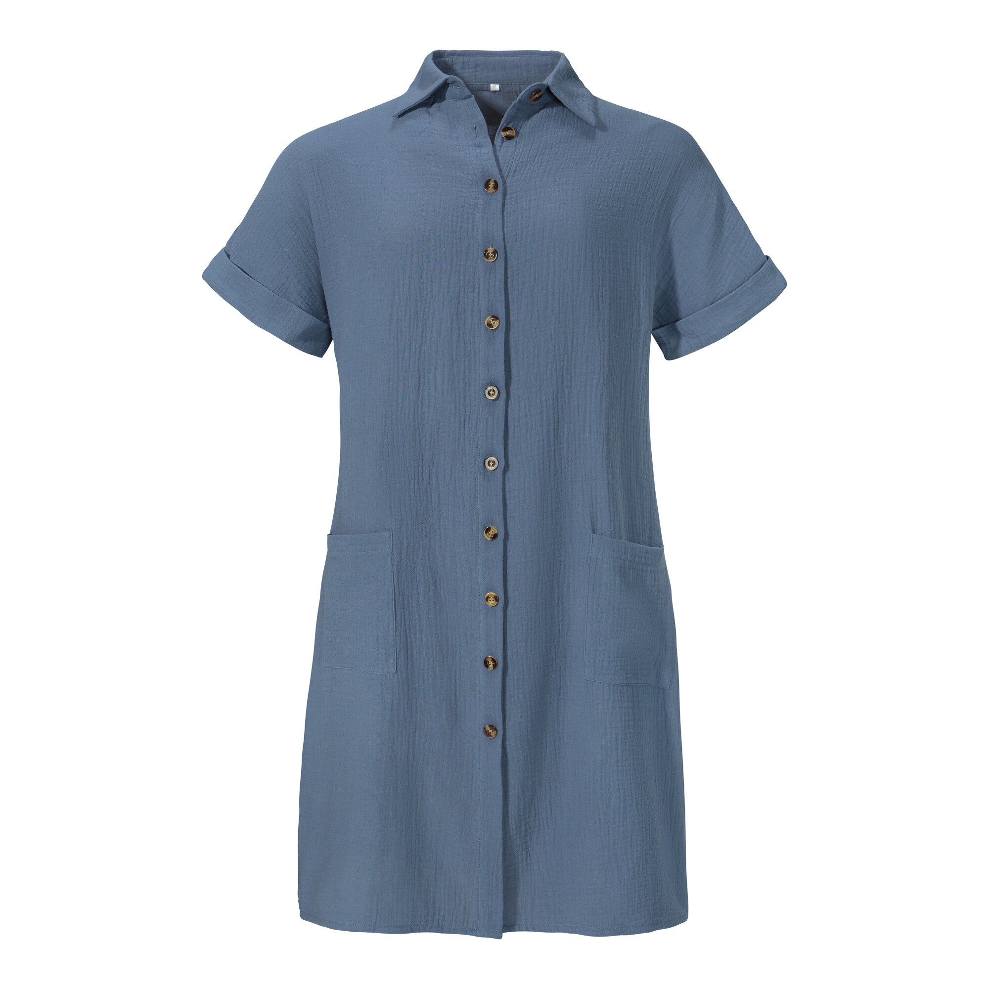 Image of Hemdblusen-Kleid „Helena“, Größe: S, blau
