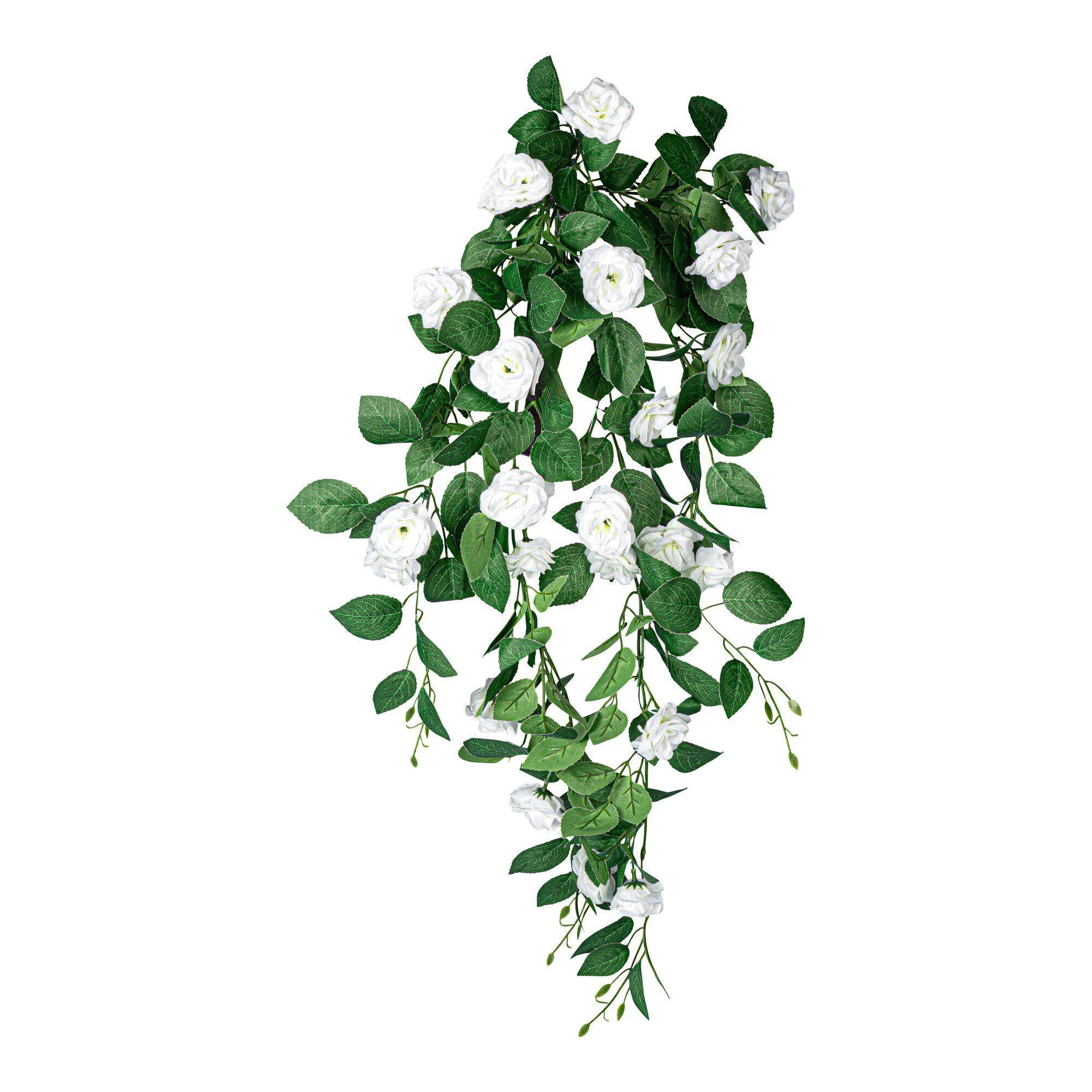 Kunstblumen „Kletterrosen“, weiß