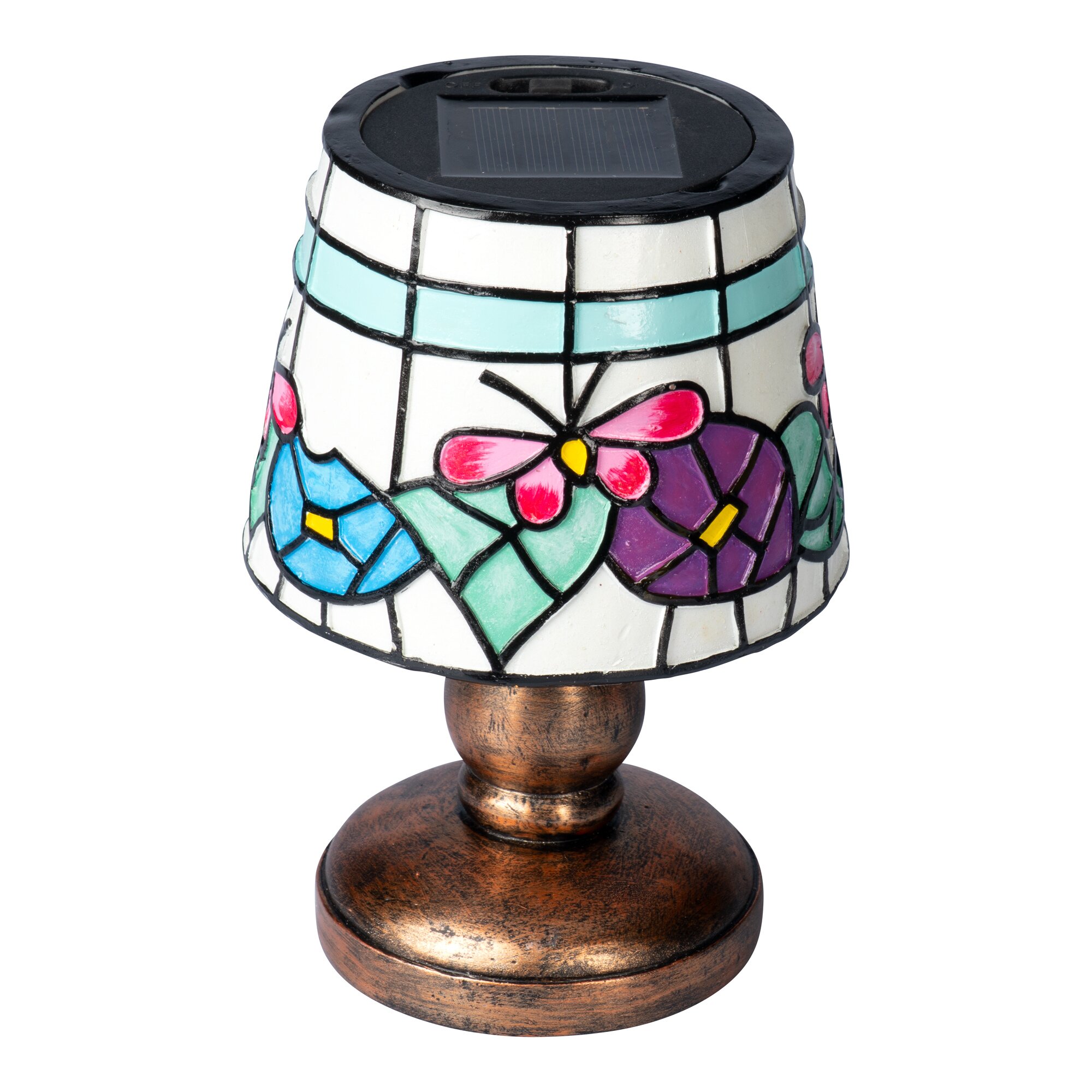 Solar-LED-Tischlampe „Antik“