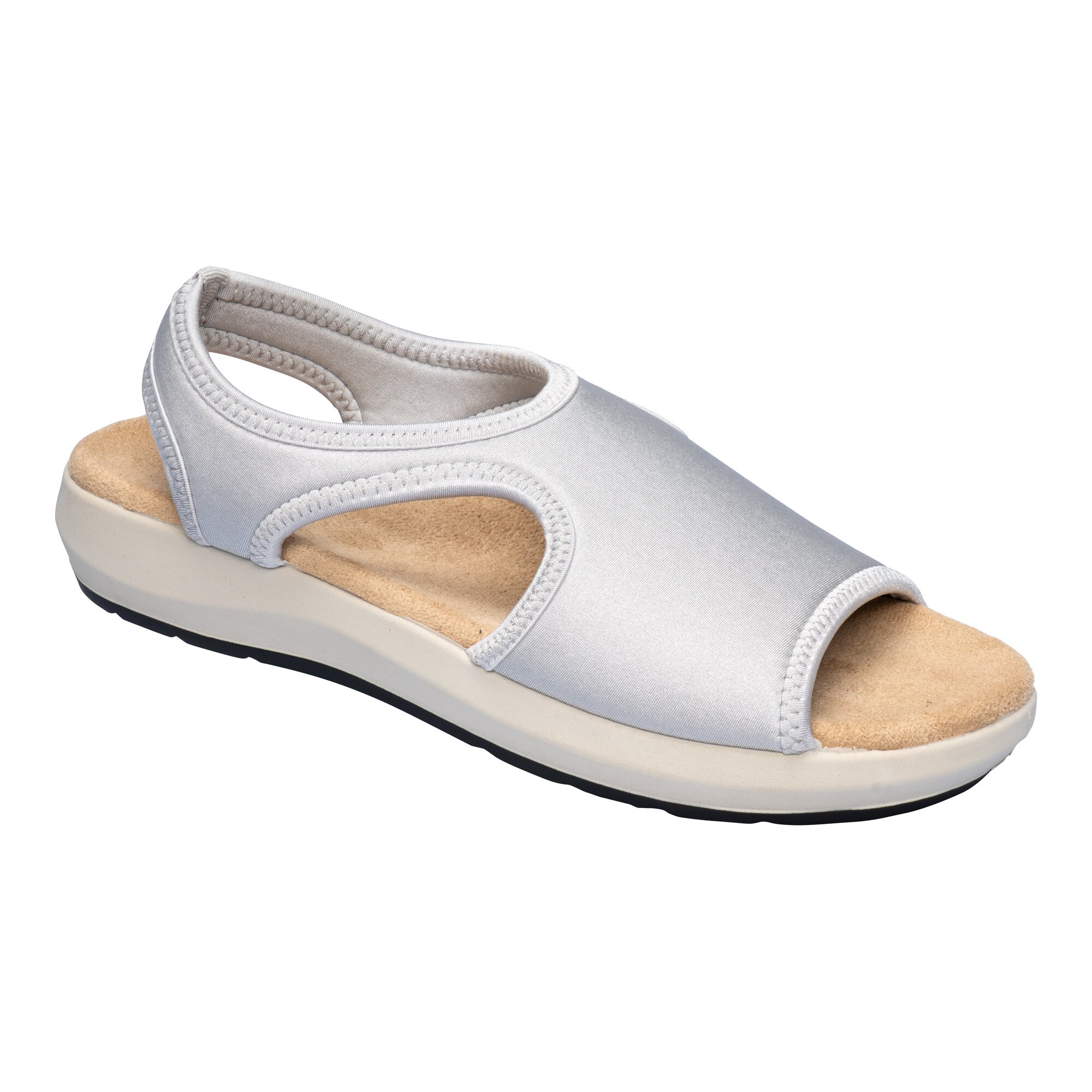 Stretch-Sandalen 37 silber