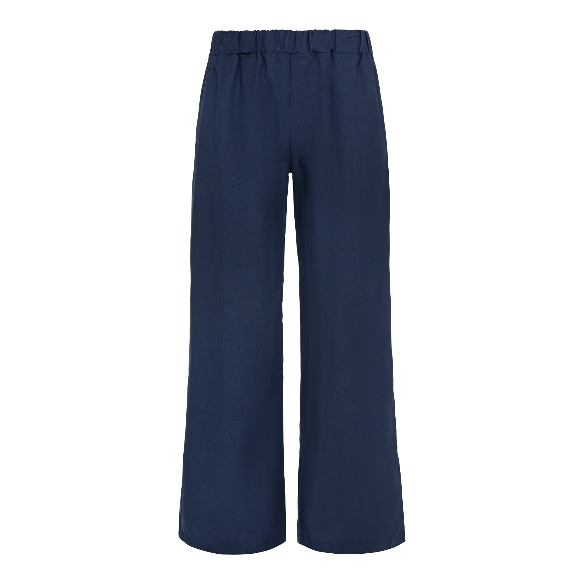 Marlenehose mit Leinen S blau
