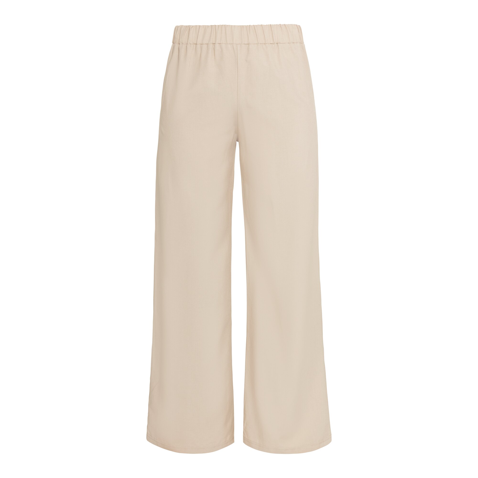 Marlenehose mit Leinen S beige