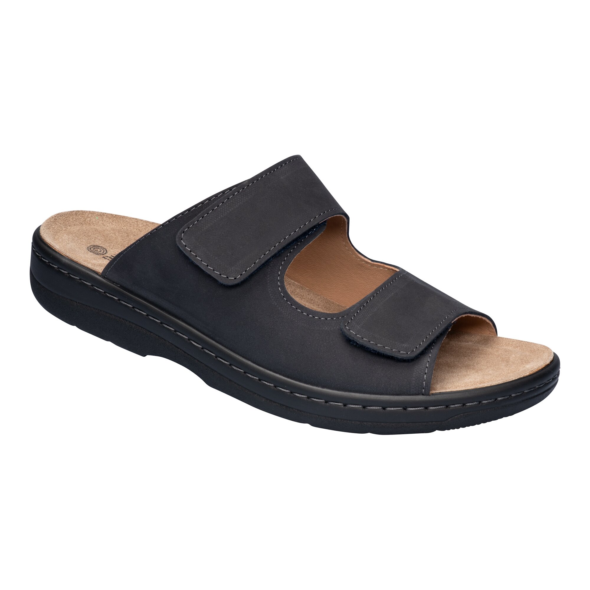 Herren-Leder-Pantolette 41 blau