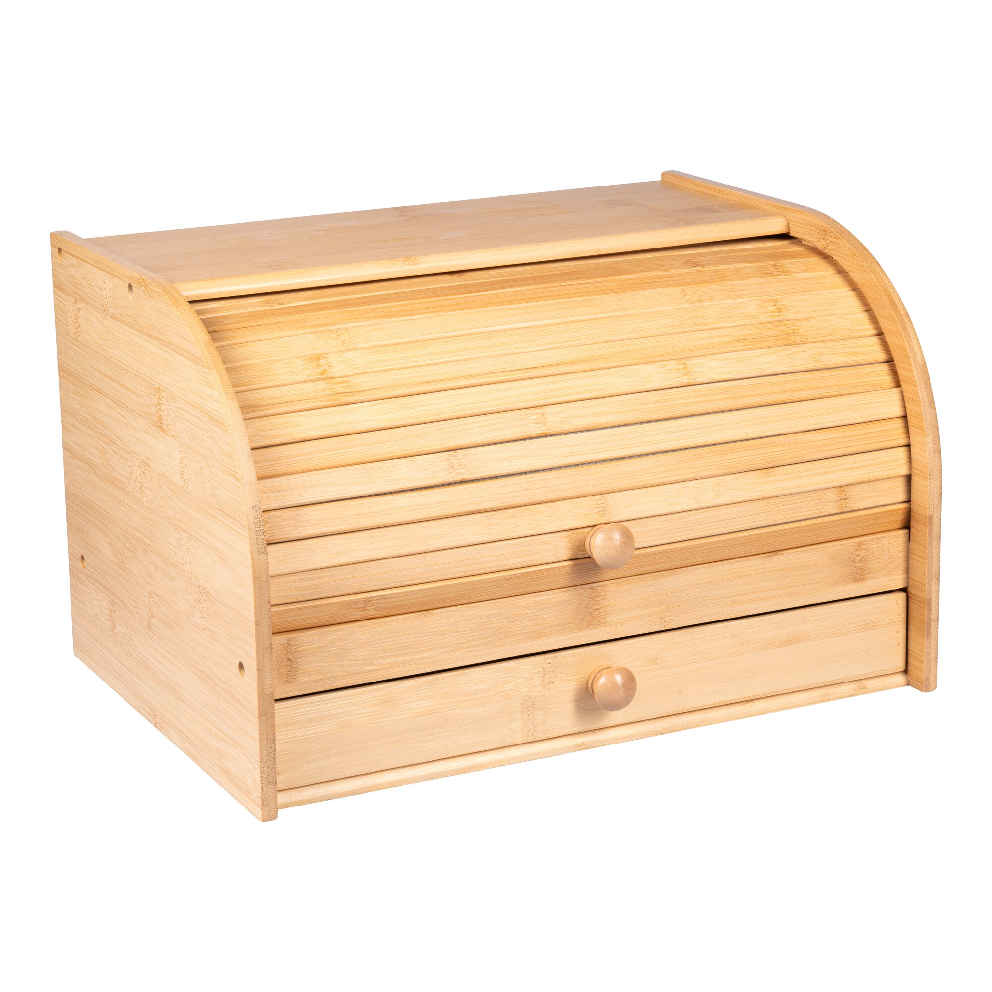 Bambus-Brotkasten „2 in 1“ braun