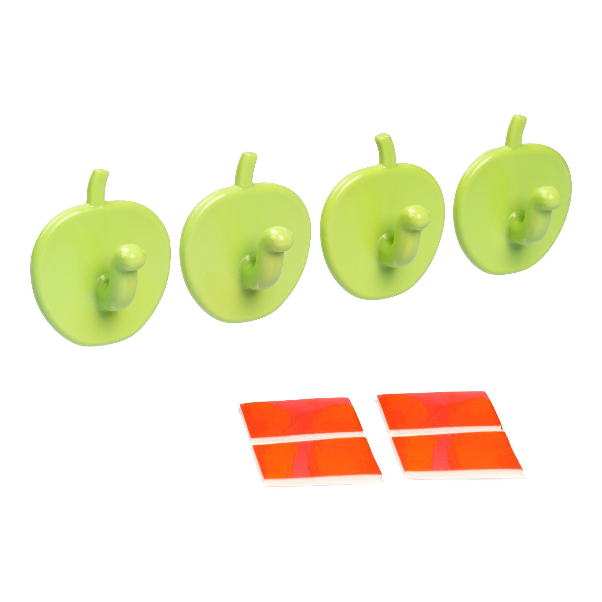 Image of Klebehaken „Wurm im Apfel“, 4 Stück