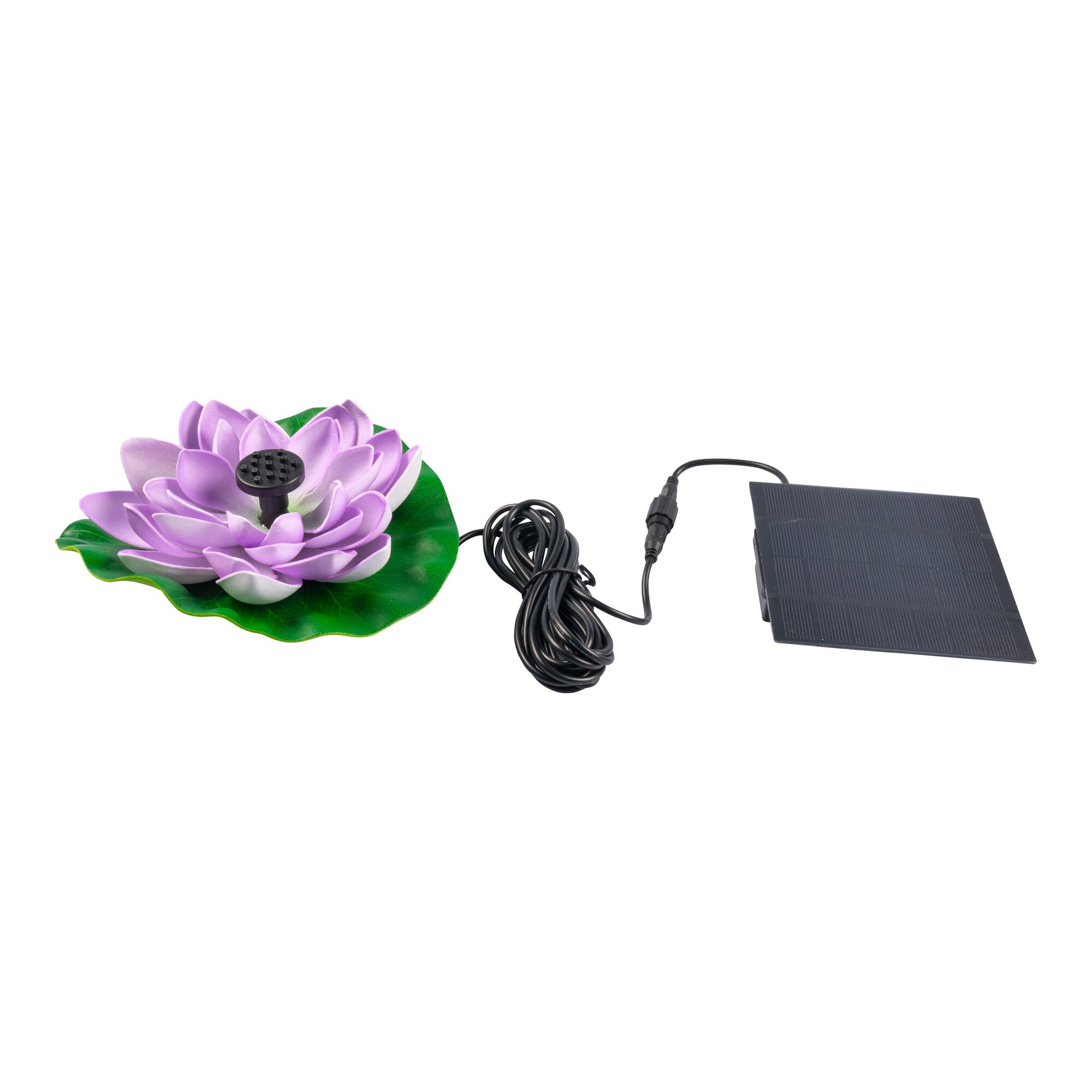 Image of Solar-Brunnen „Seerose“, lila