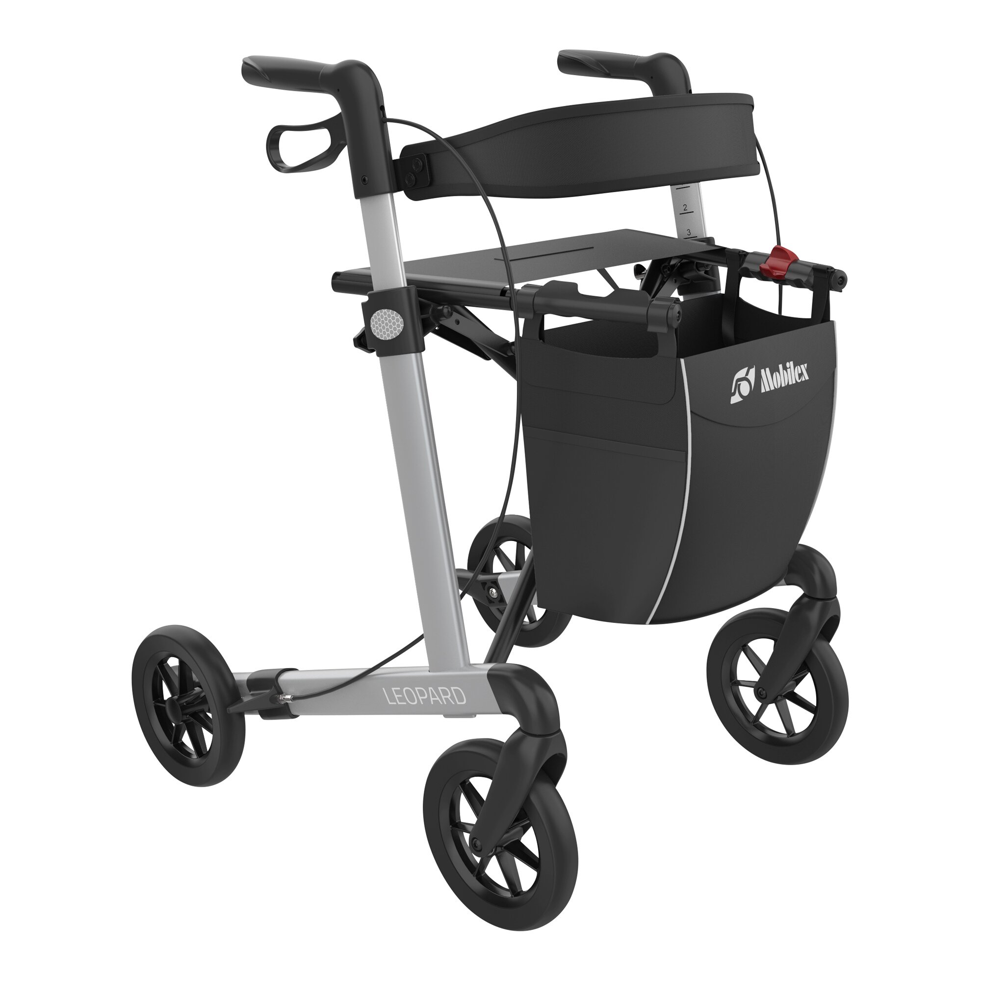 Rollator "Leopard“ silber schwarz