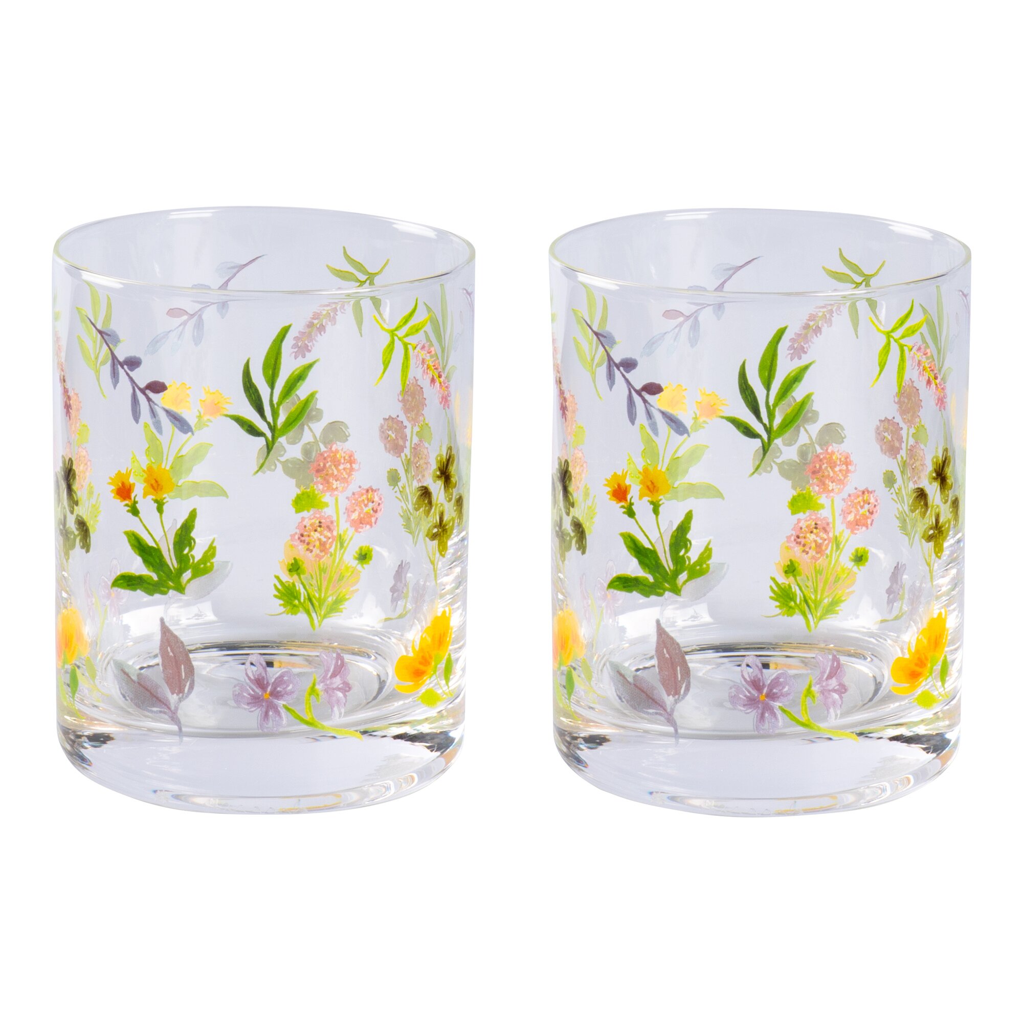 Image of Gläser-Set "Sommerblüten", 2 Stück je 330 ml