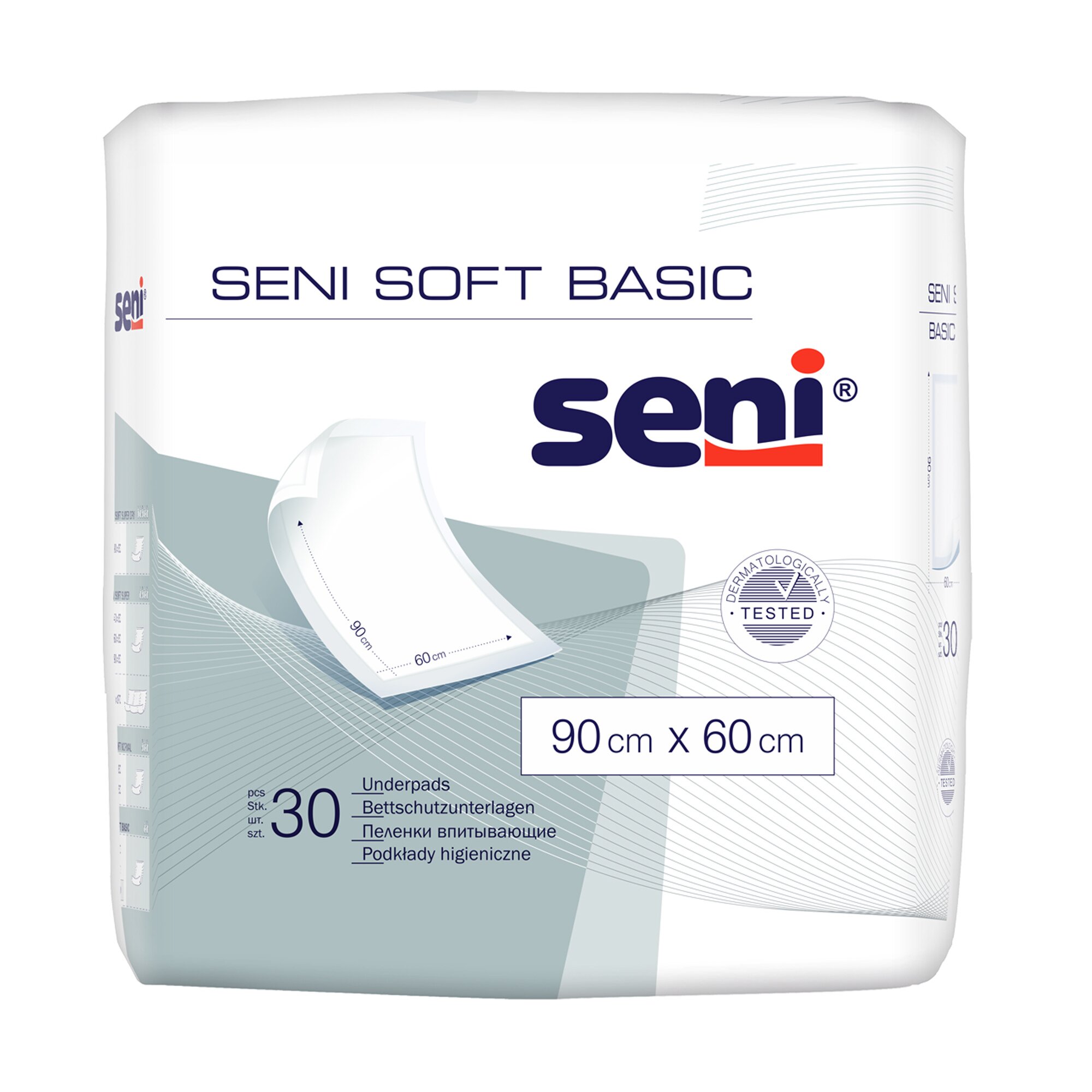 Bettschutzunterlage Soft Basic, 30 Stück weiss