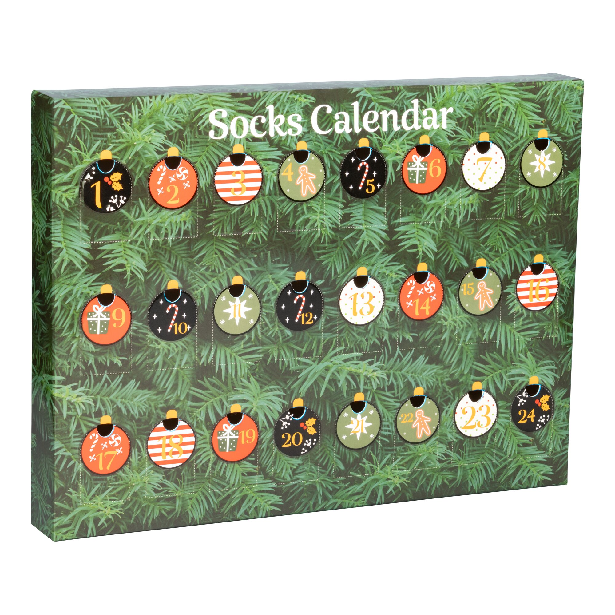 Socken-Adventskalender für Damen, 24-teilig