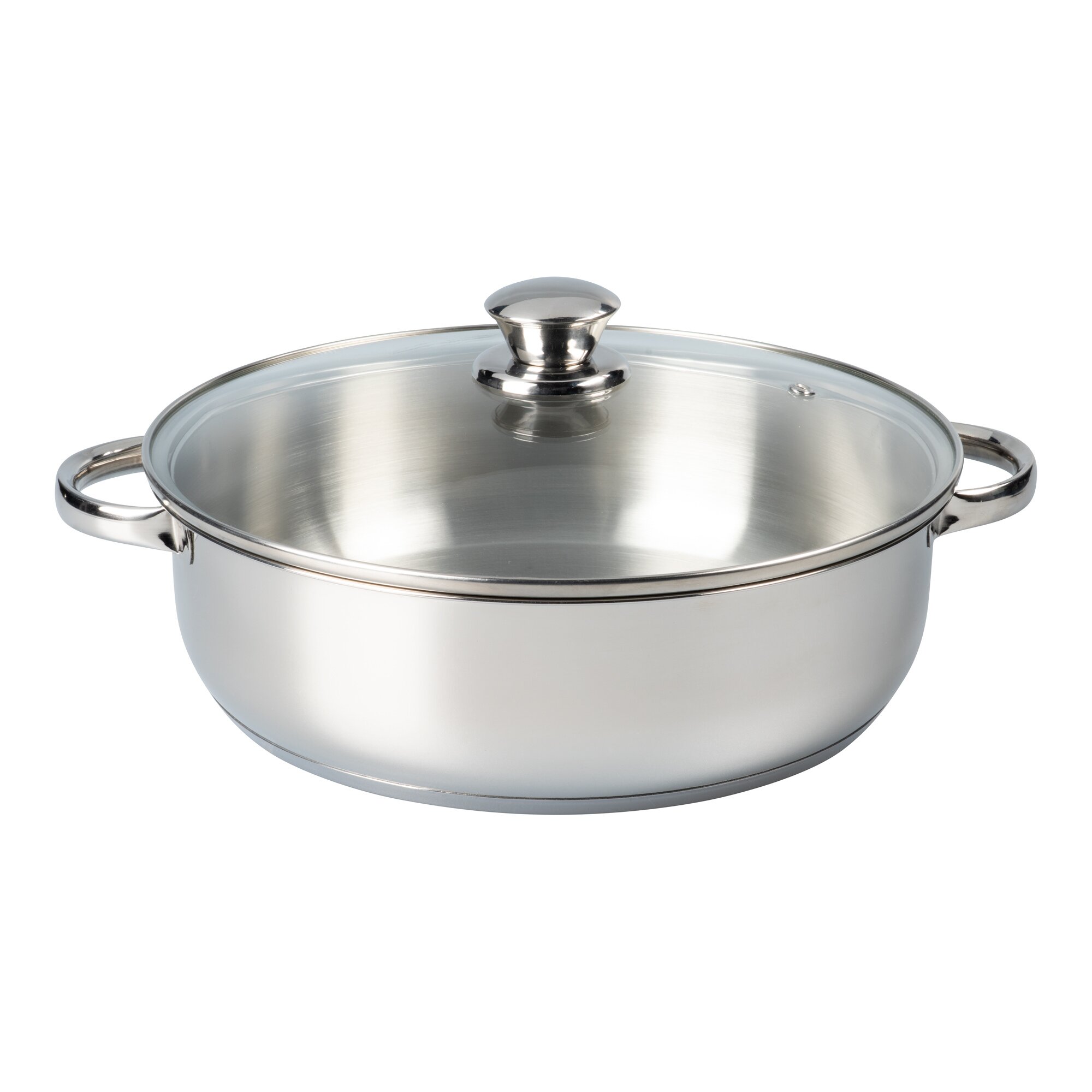 Edelstahl-Servierpfanne, 4,6 l