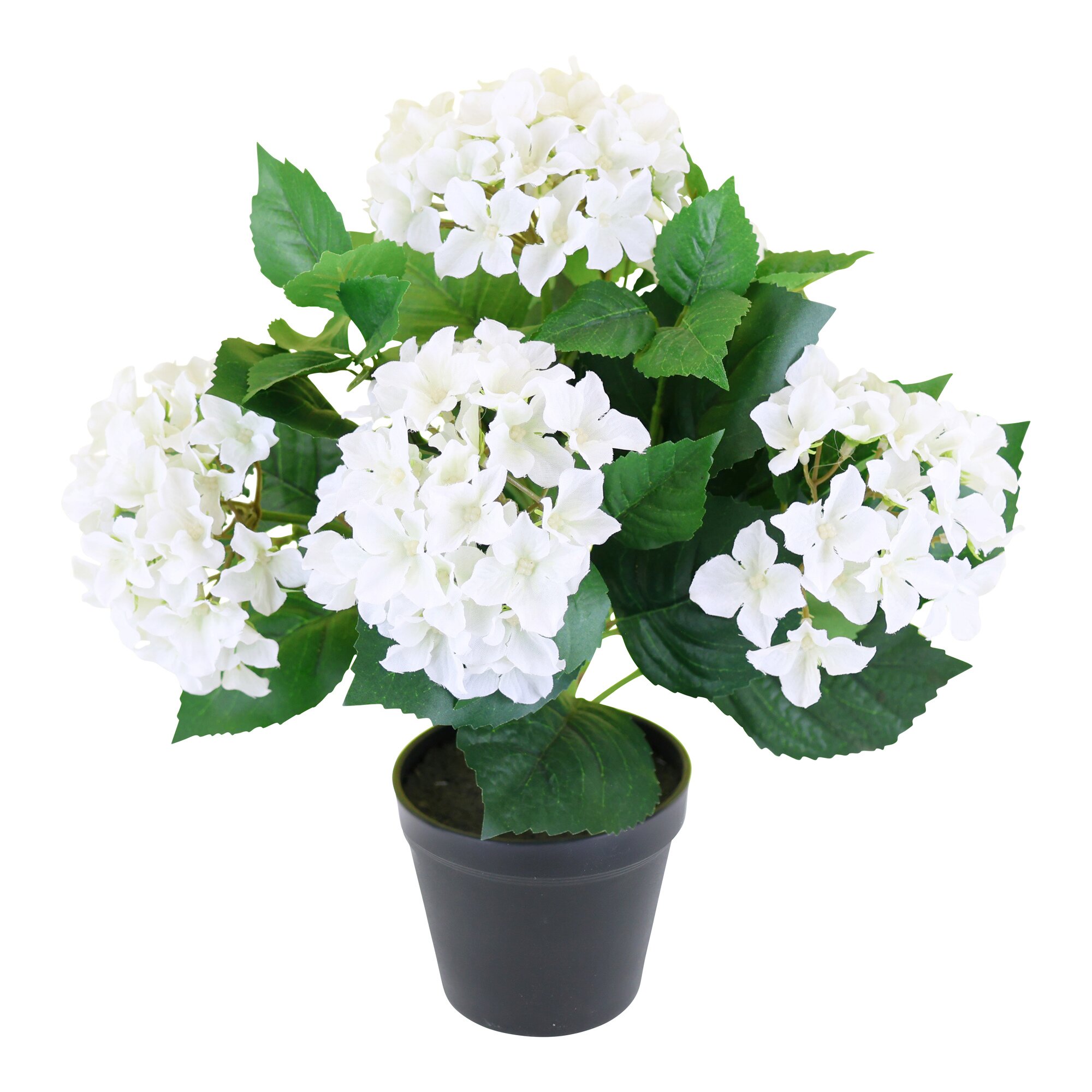 Image of Kunstblume "Hortensie im Topf", weiß
