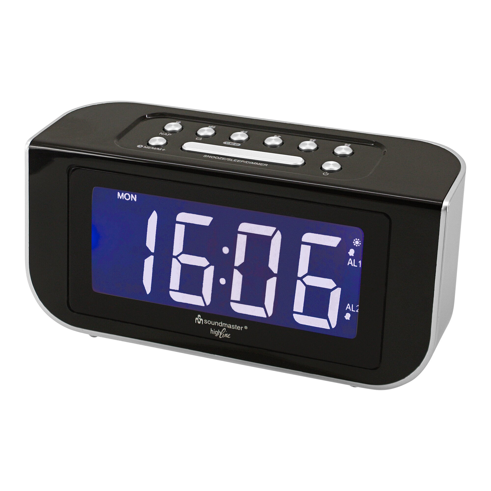 Radio-réveil LCD sans fil