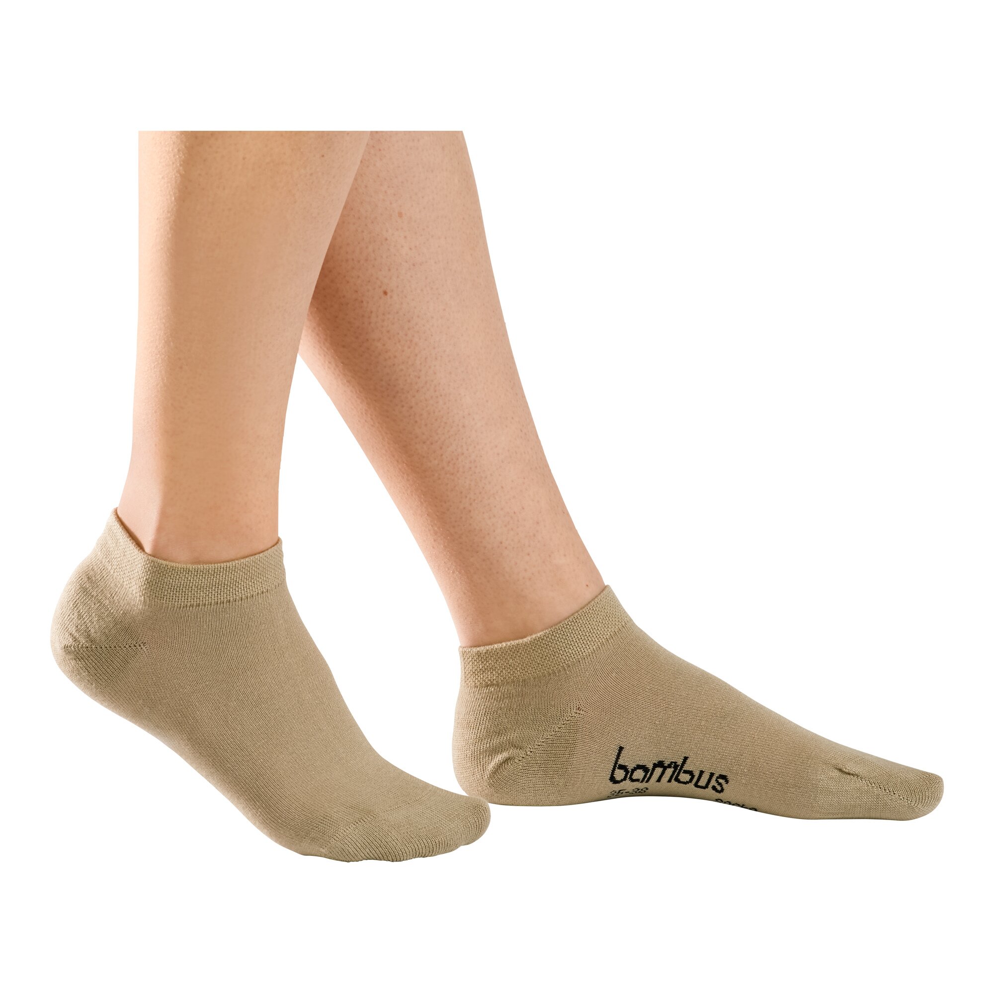 Söckchen, 3 Paar, Größe: 35, beige