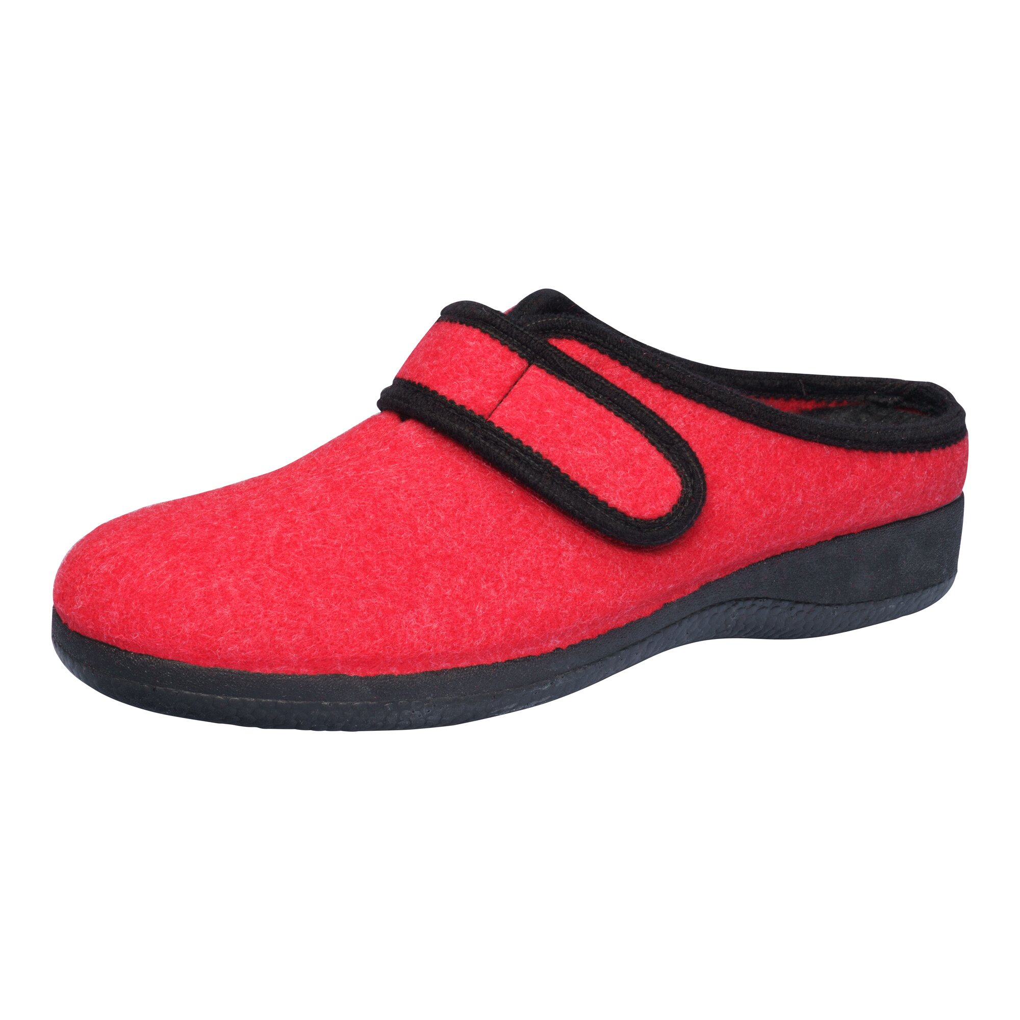 AEROSOFT® Klett-Pantoffel, Größe: 37, rot