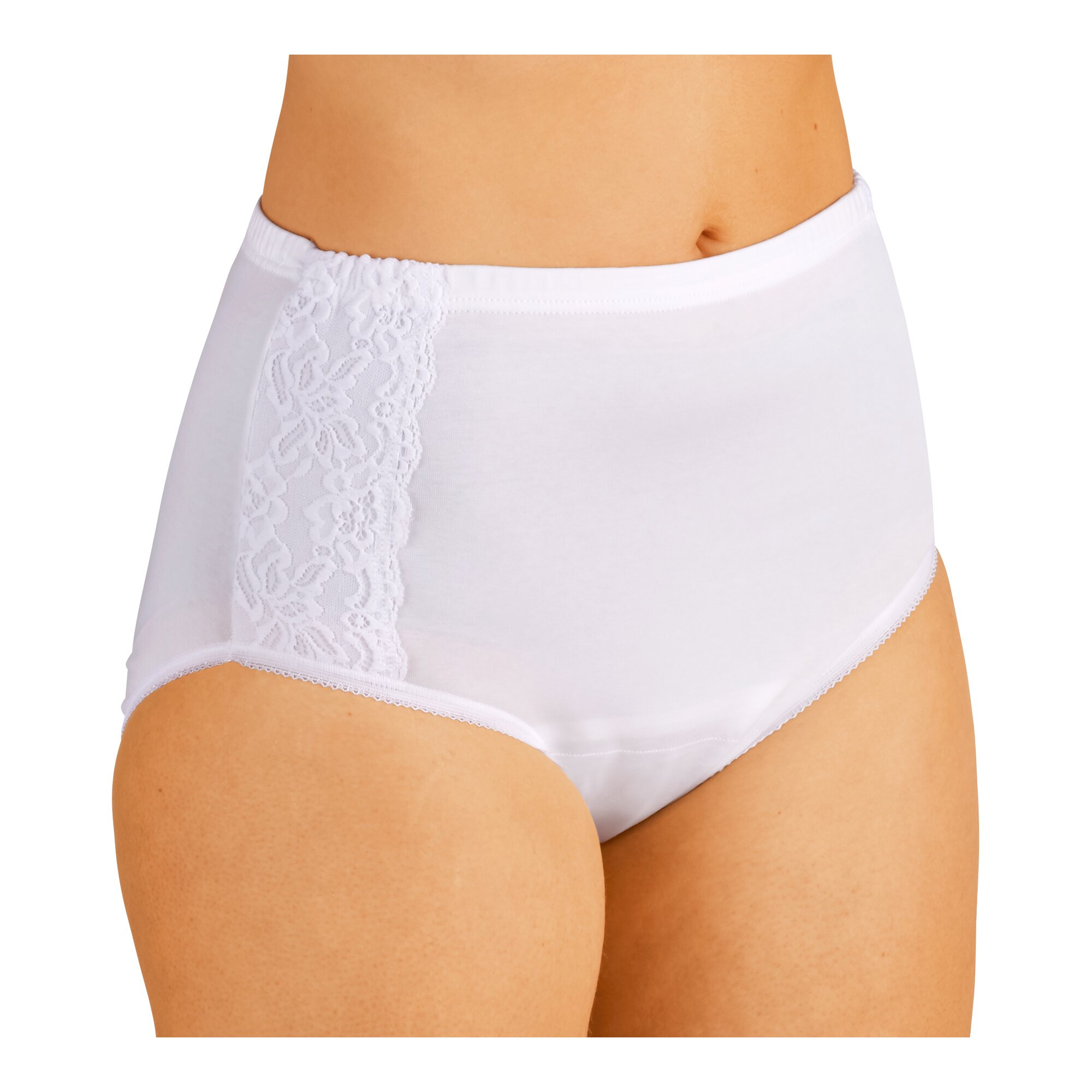 Inkontinenz-Slip mit Spitze, Größe: L, weiß