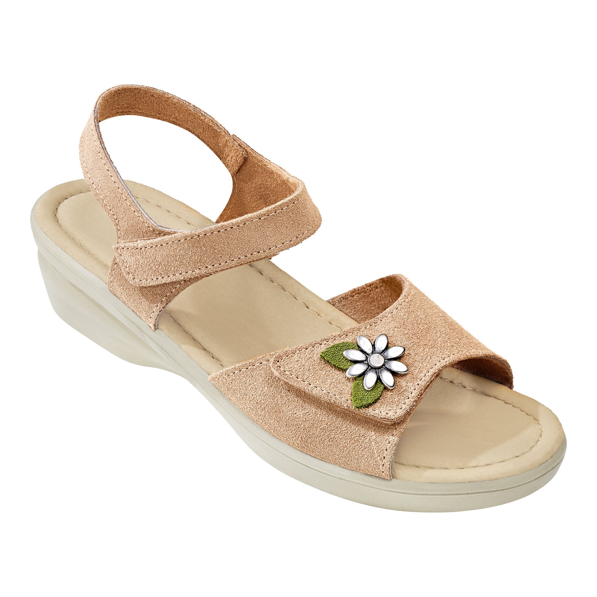 Sommer-Sandale Edelweiß, Größe: 38, beige