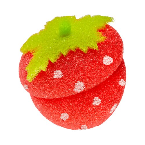 lockenwickler erdbeere 8 stuck schwamm lockenrollen haarwickler fasnacht rot g ebay