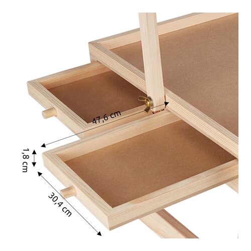 genialo Puzzle-Tisch Premium mit LED Leiste Schubladen Puzzlebrett-Zubehör