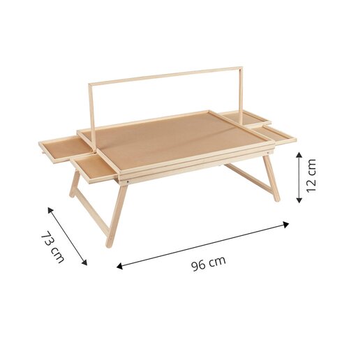 genialo Puzzle-Tisch Premium mit LED Leiste Schubladen Puzzlebrett-Zubehör