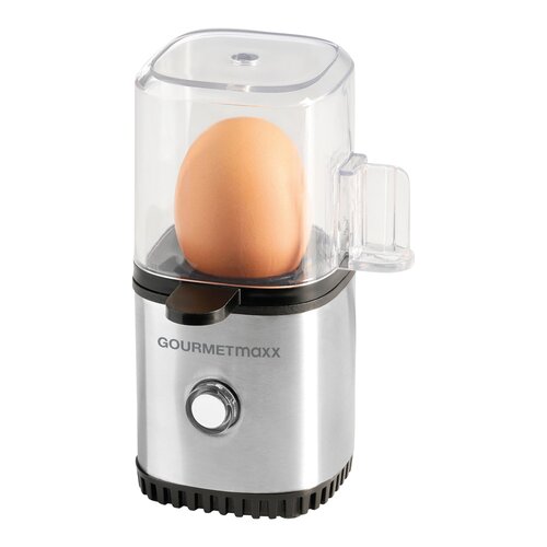 GOURMETmaxx Eierkocher für 1 Ei Eierkochautomat Eikocher 1 Ei, Edelstahl