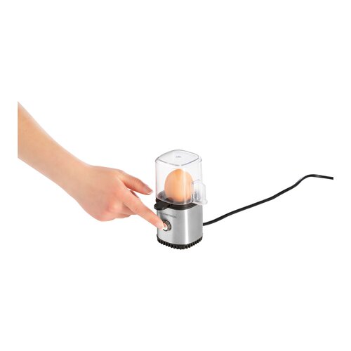 GOURMETmaxx Eierkocher für 1 Ei Eierkochautomat Eikocher 1 Ei, Edelstahl