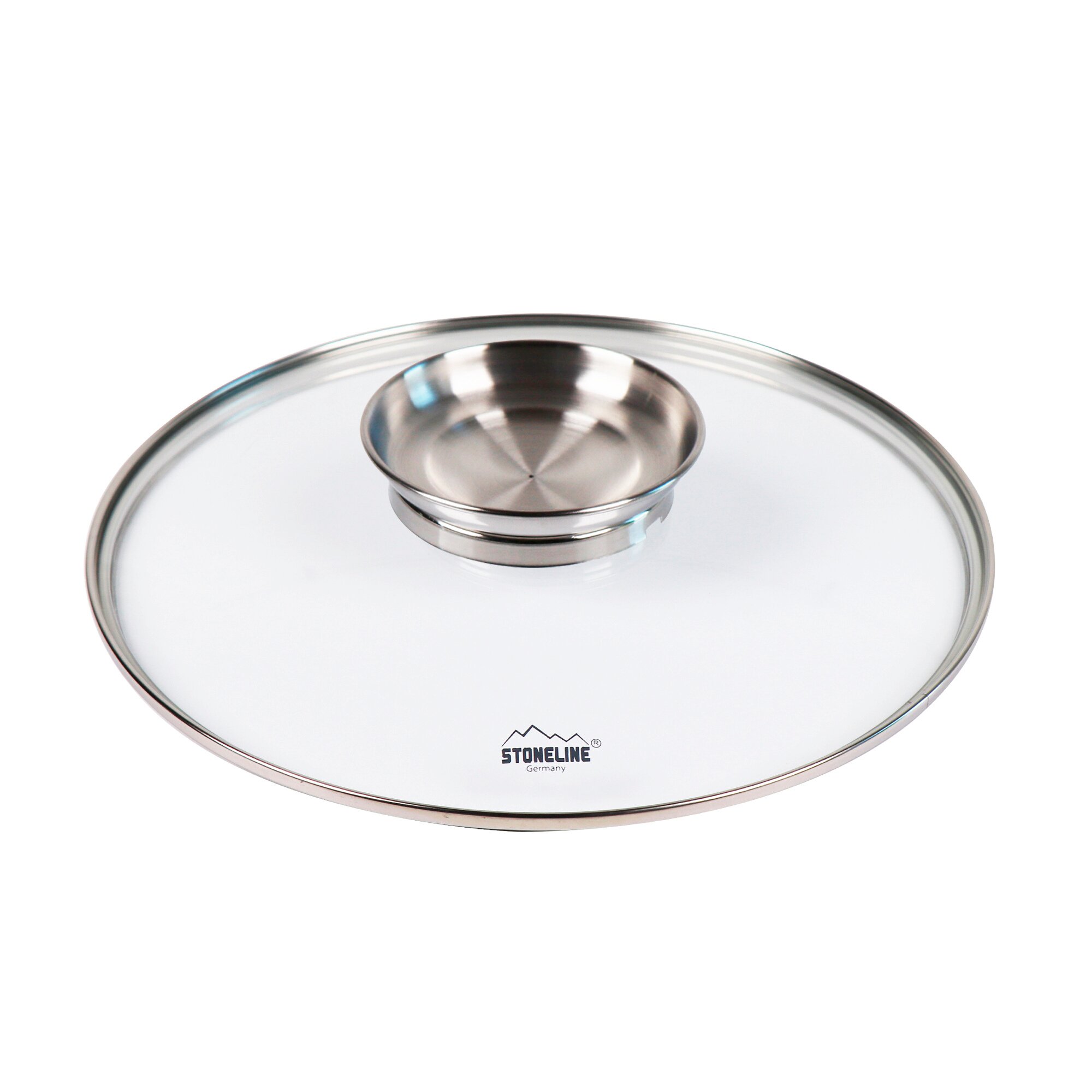 ® Glasdeckel 24 cm mit Aroma-Deckel Edelstahl