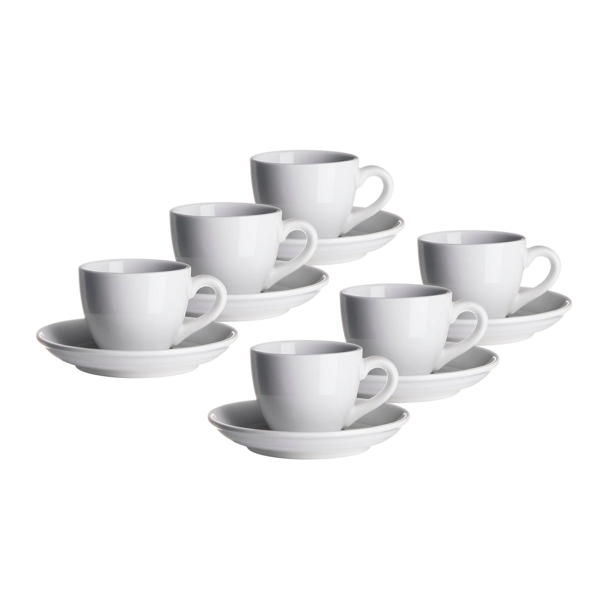 Mäser Espressotassen-Set, Porzellan COLOMBIA weiss