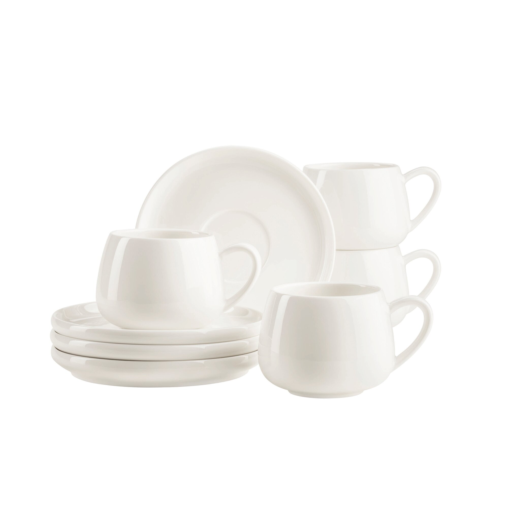 Mäser Kaffeetassen Set, Porzellan Taya