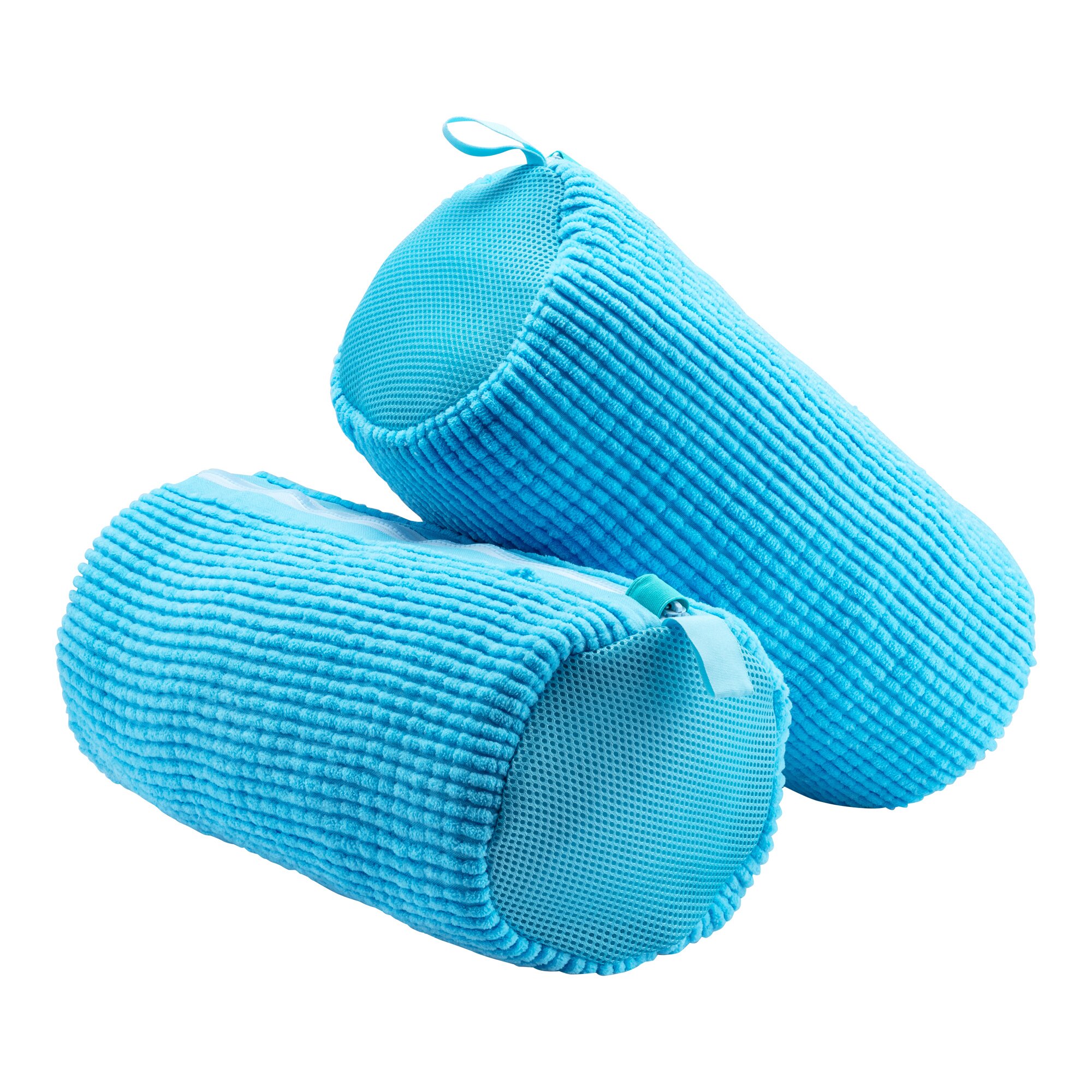 Mikrofaser-Schuh-Waschbeutel, 2 Stück blau