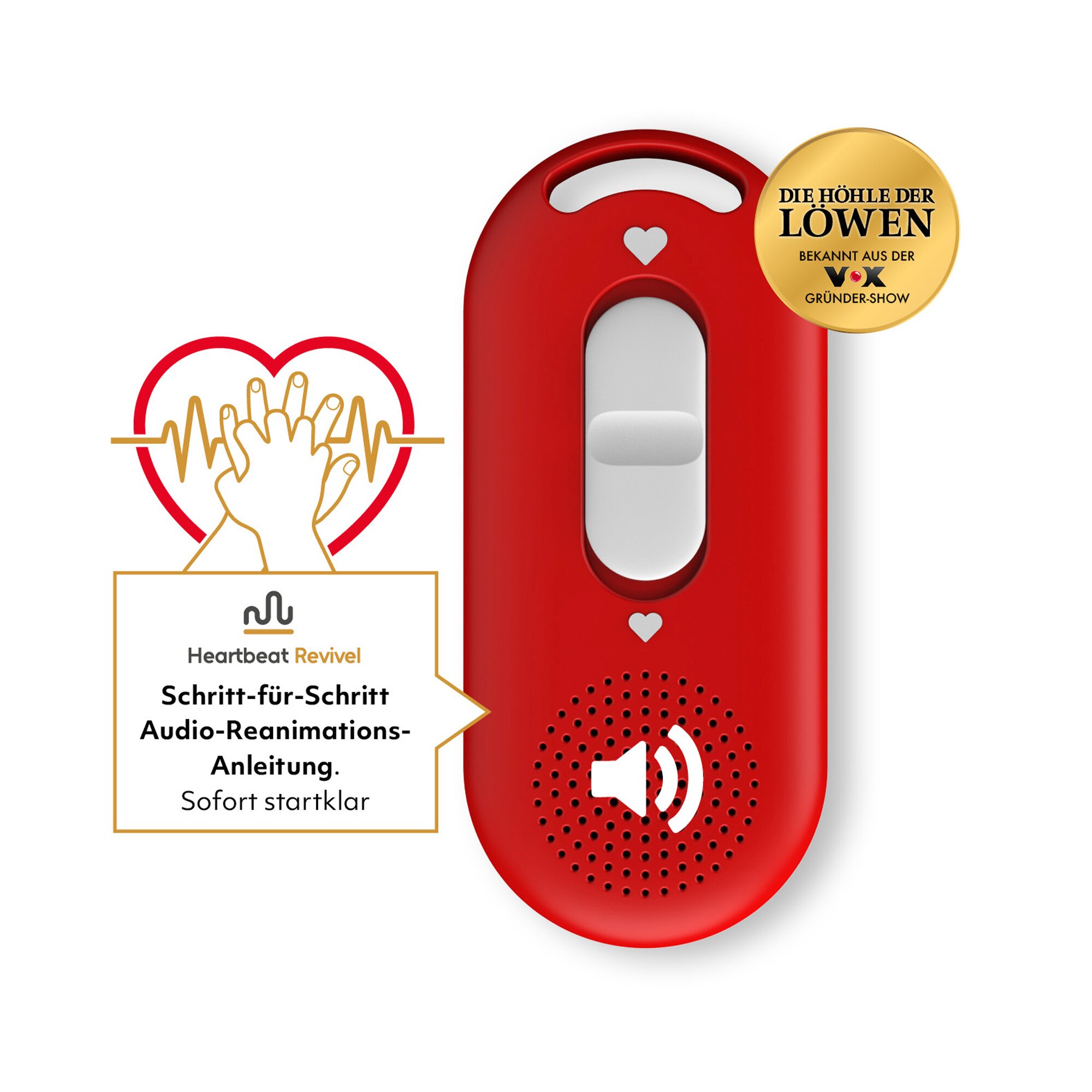 Audio-Reanimations-Anleitung Heartbeat Revivel von rot