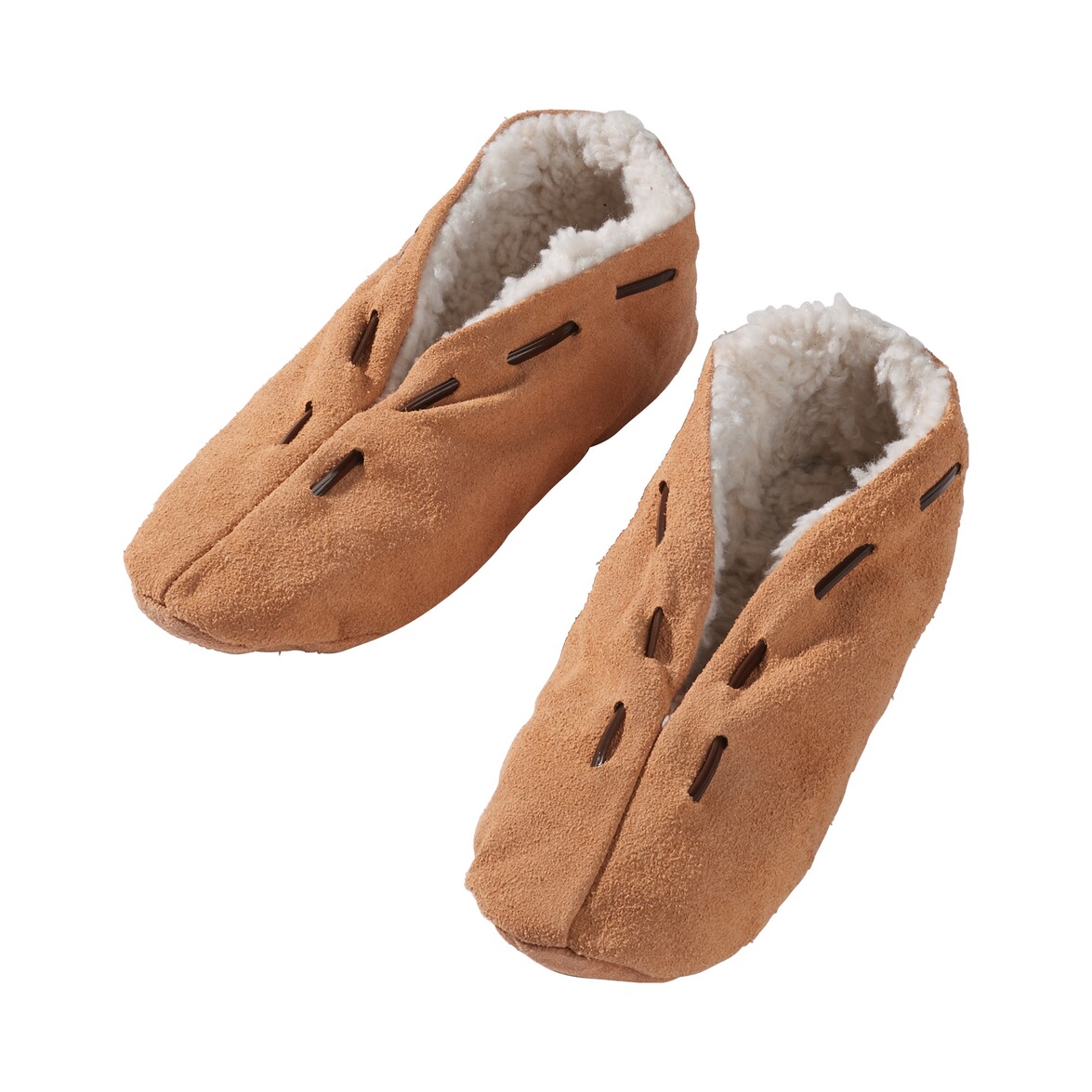 chausson en cuir souple