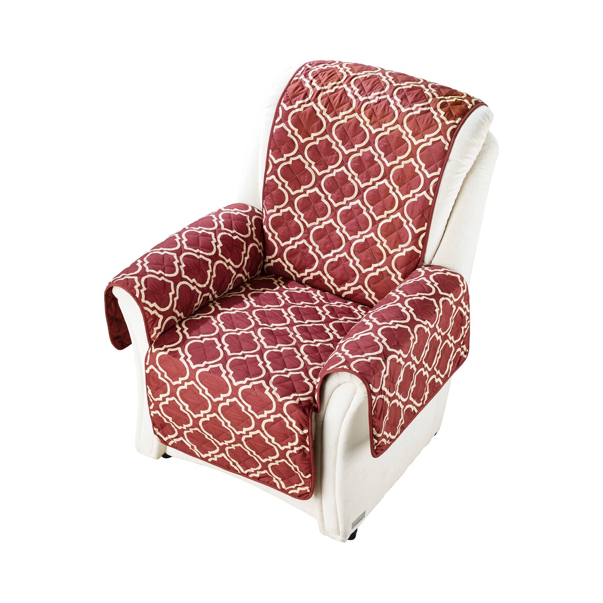 schurwoll sesselschoner mit armlehnenschoner und langem fußteil
