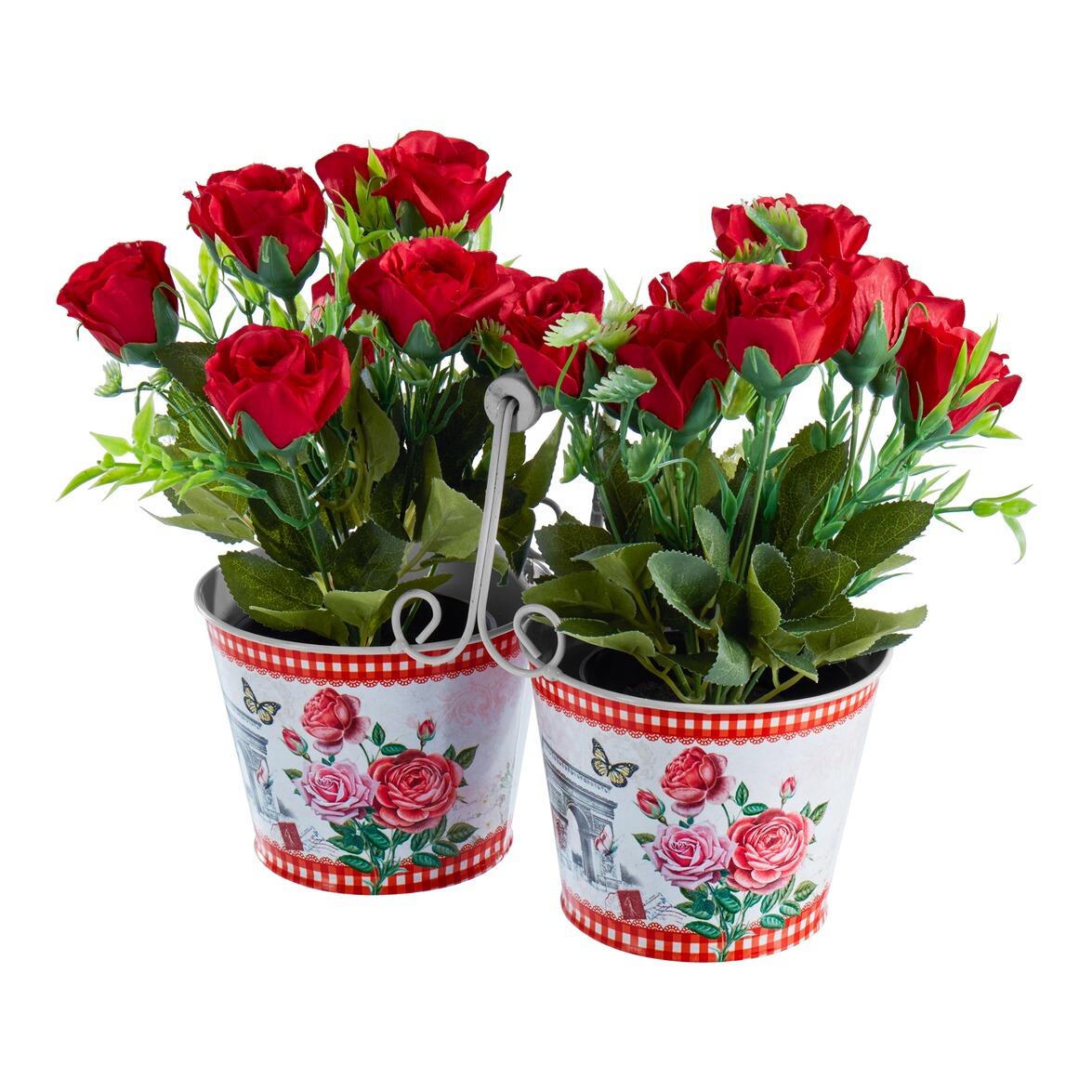 Duo de pots « Roses » à commander en ligne Maison & Confort