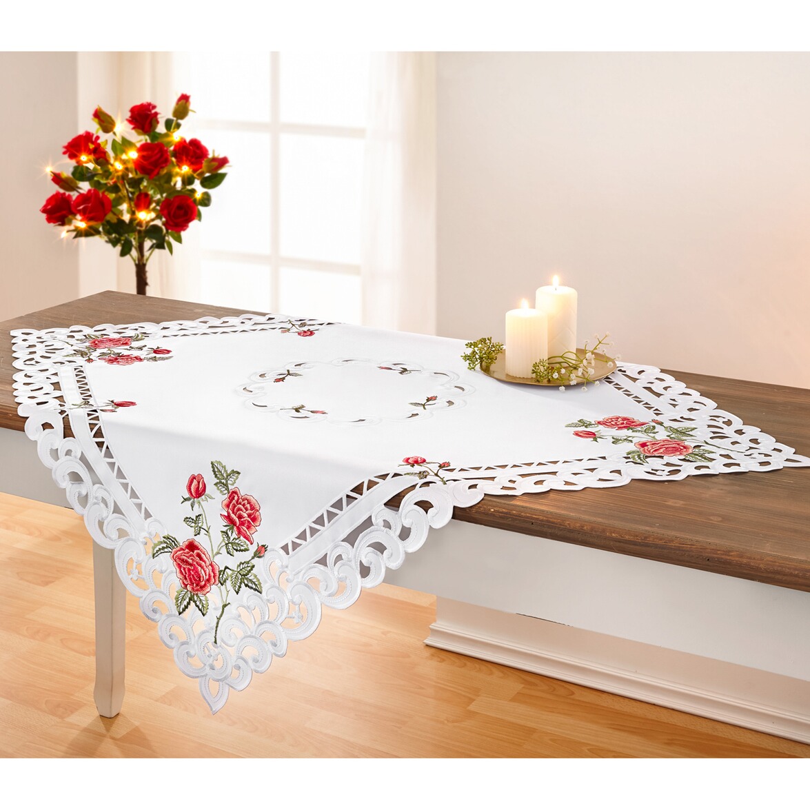 Raebel Mitteldecke "Rosen" online kaufen | Die moderne Hausfrau