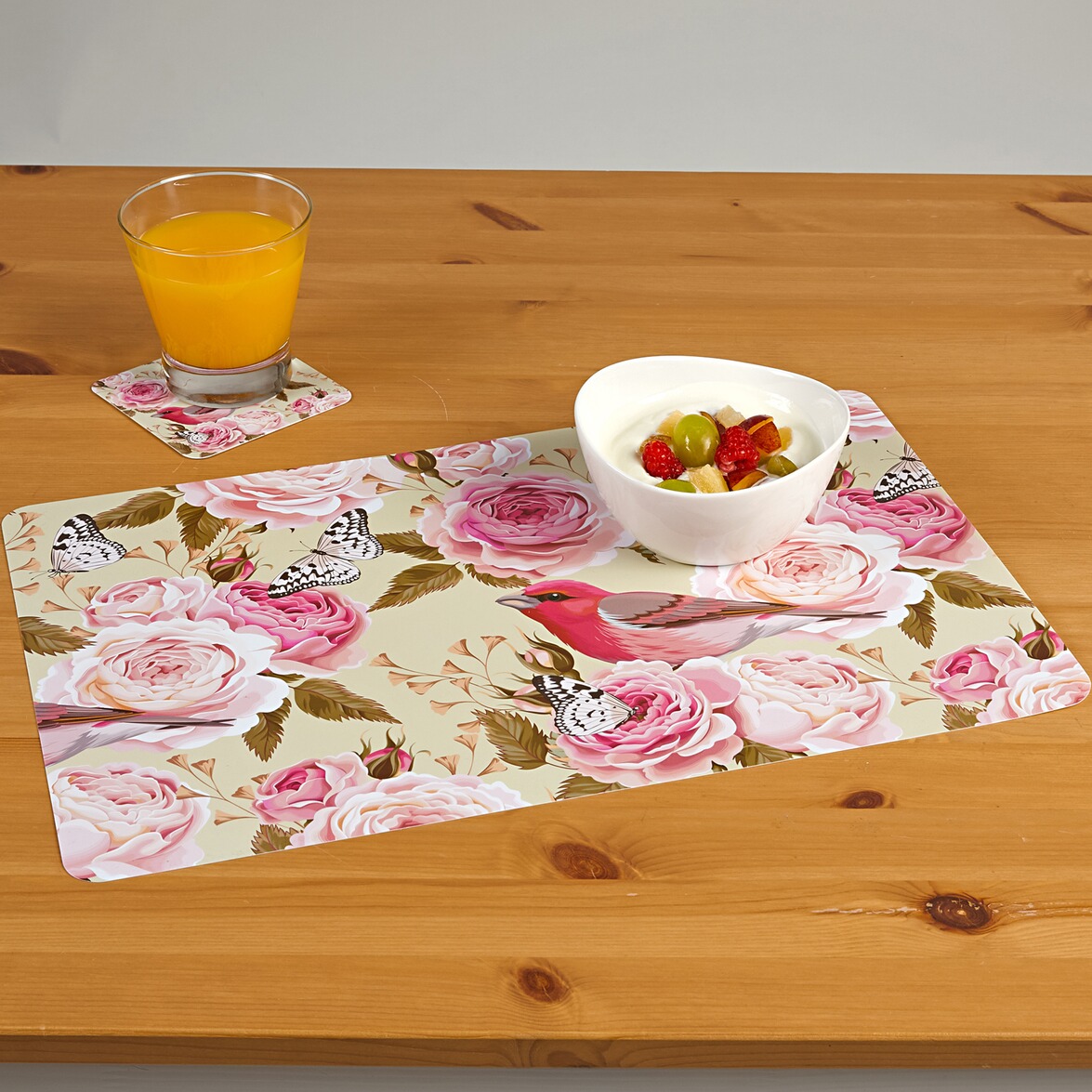 Sets de table « Roses », 4 pièces à commander en ligne Maison & Confort