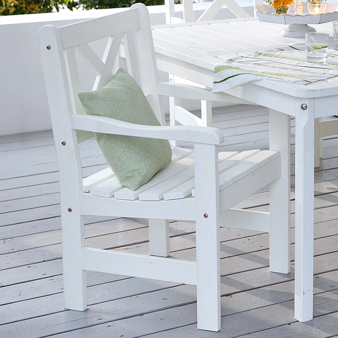 Outdoor-Stuhl-Set, 2-tlg. Landhaus Weiß online kaufen | Die moderne