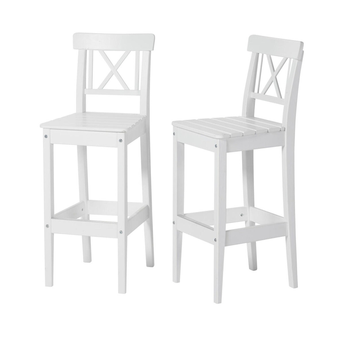 Outdoor-Barstuhl-Set, 2-tlg. Landhaus Weiß online kaufen | Die moderne
