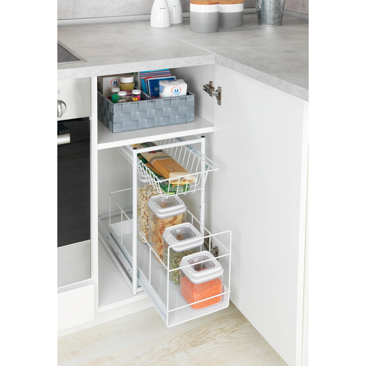 WENKO Schrankauszug 2 Fächer online kaufen | Die moderne Hausfrau