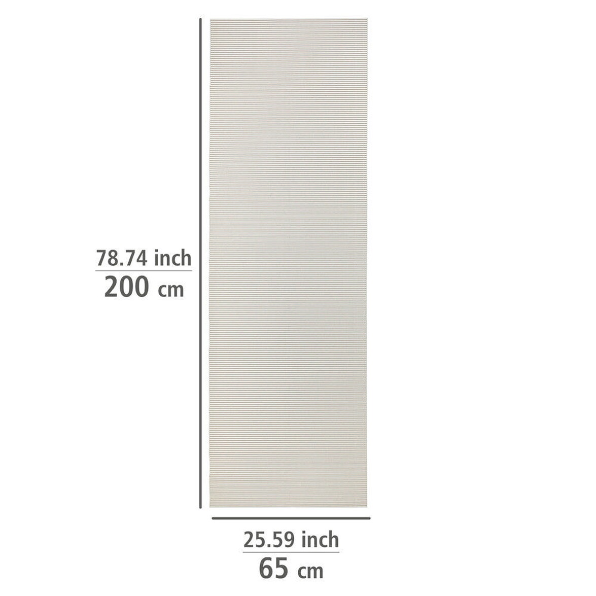 WENKO Badematte Beige, 65 x 200 cm, Weichschaummatte online kaufen