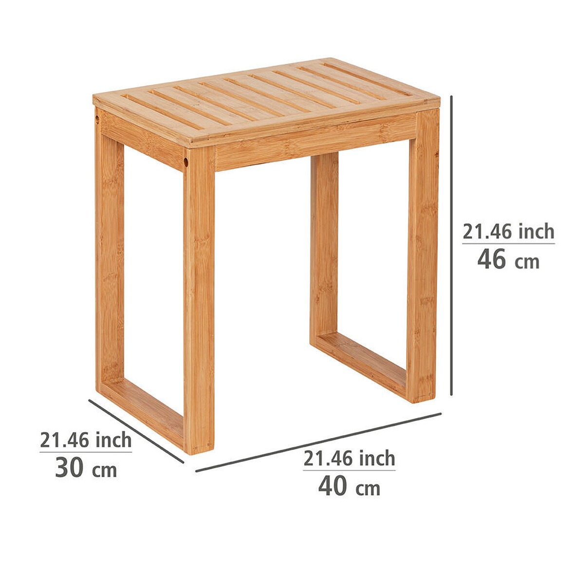 WENKO Badhocker Bambusa aus Bambus, Bambushocker online kaufen | Die