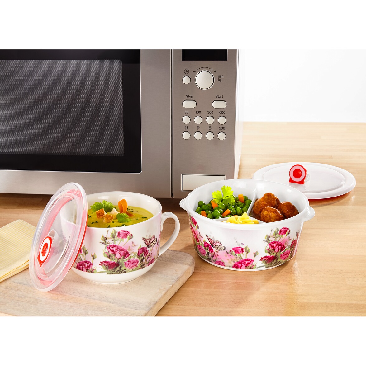 Saladier en porcelaine pour microondes à commander en ligne Maison & Confort