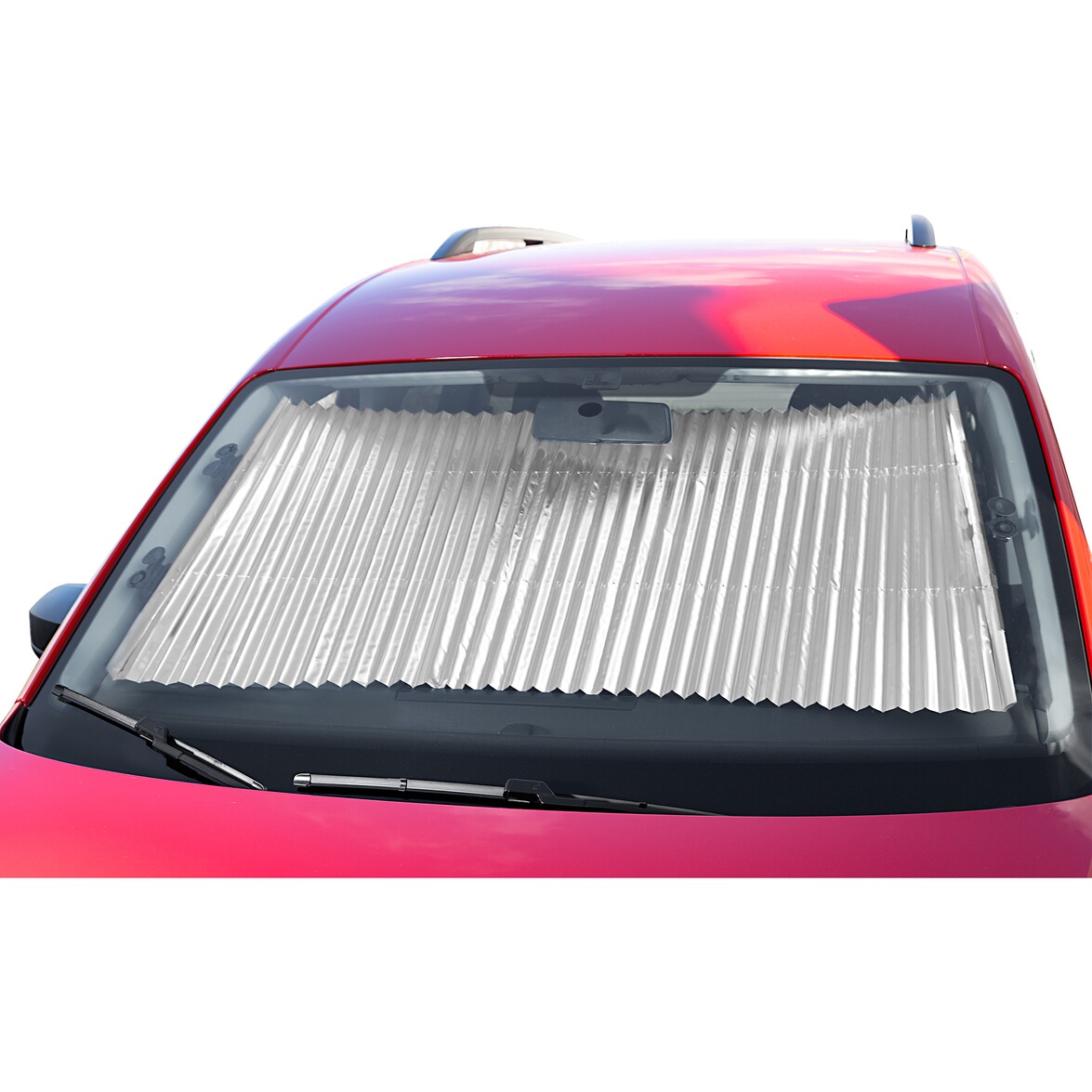 Pare-soleil Voiture 140x70 Cm - Avec 2 Ventouses, Pliable, Protection UV Et Isolation Thermique