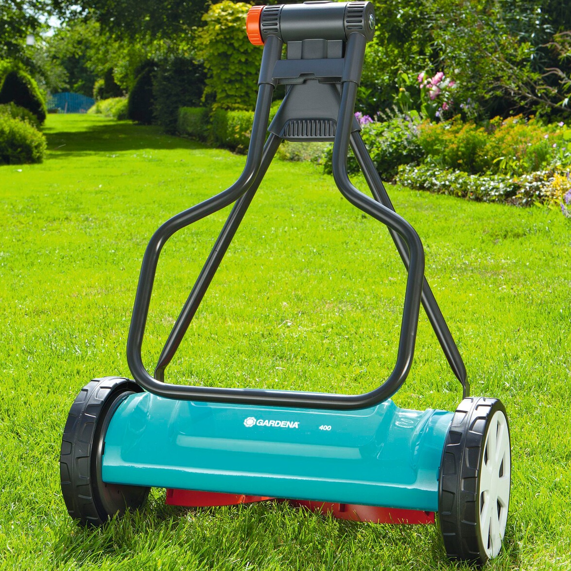 Gardena Spindelrasenmäher mit PräzisionsSchneidetechnik "Classic 400