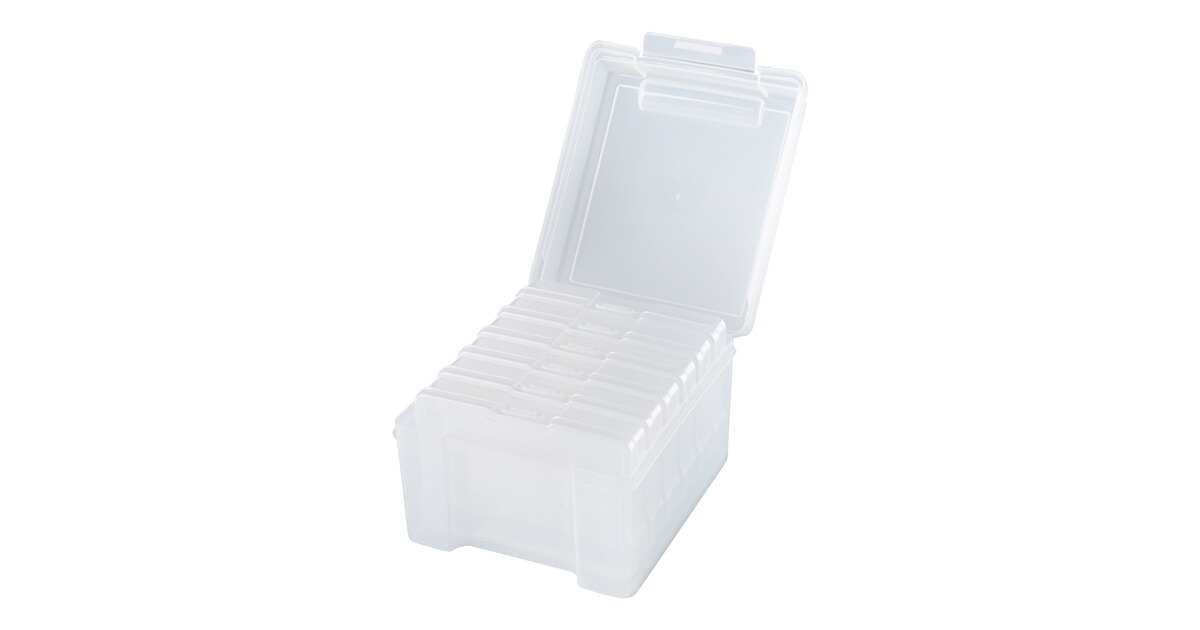 Boîte Rangement Photos Novelinks 10x15cm - Lot De 16 Boîtes - Capacité 1600 Photos - Blanc - Organisation