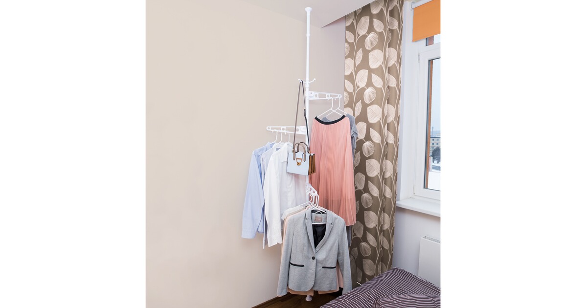 Wandgarderobe klappbar weiß Flurgarderobe Handtuchhalter Wäscheständer Wand