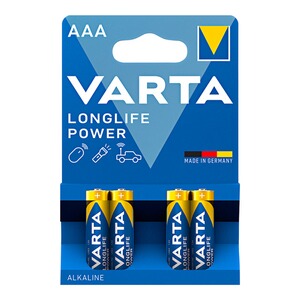 VARTA  Varta-Longlife-Power-Batterien AAA, 4 Stück